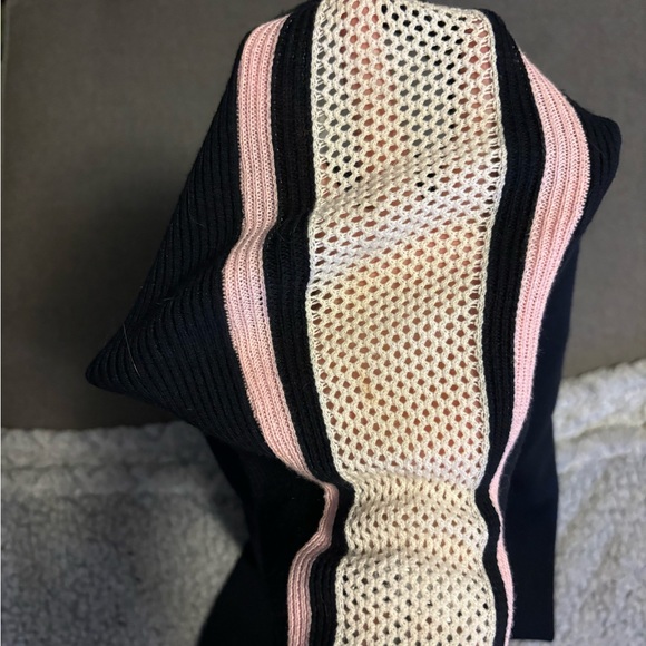 SUPERDRY knit bodycon sweater dress navy  mesh shoulder detail - Picture 5 of 6